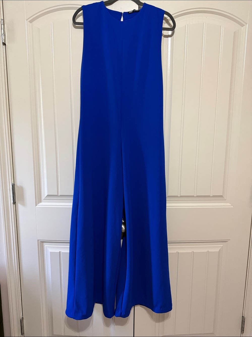 Zara Sleek Royal Blue Sleeveless Jumpsuit